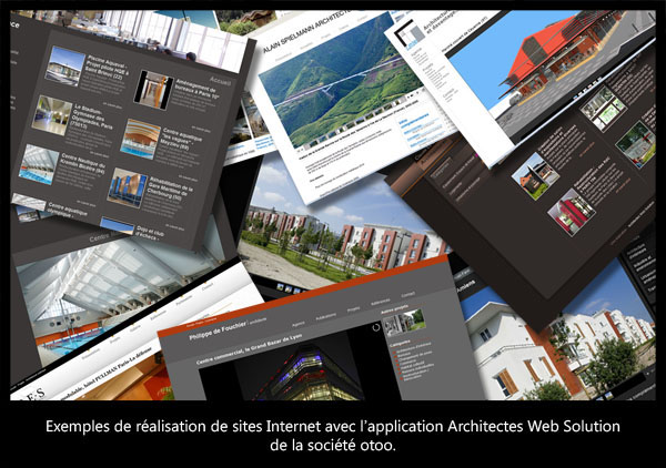 Pêle mêle réalisation architectes web solution