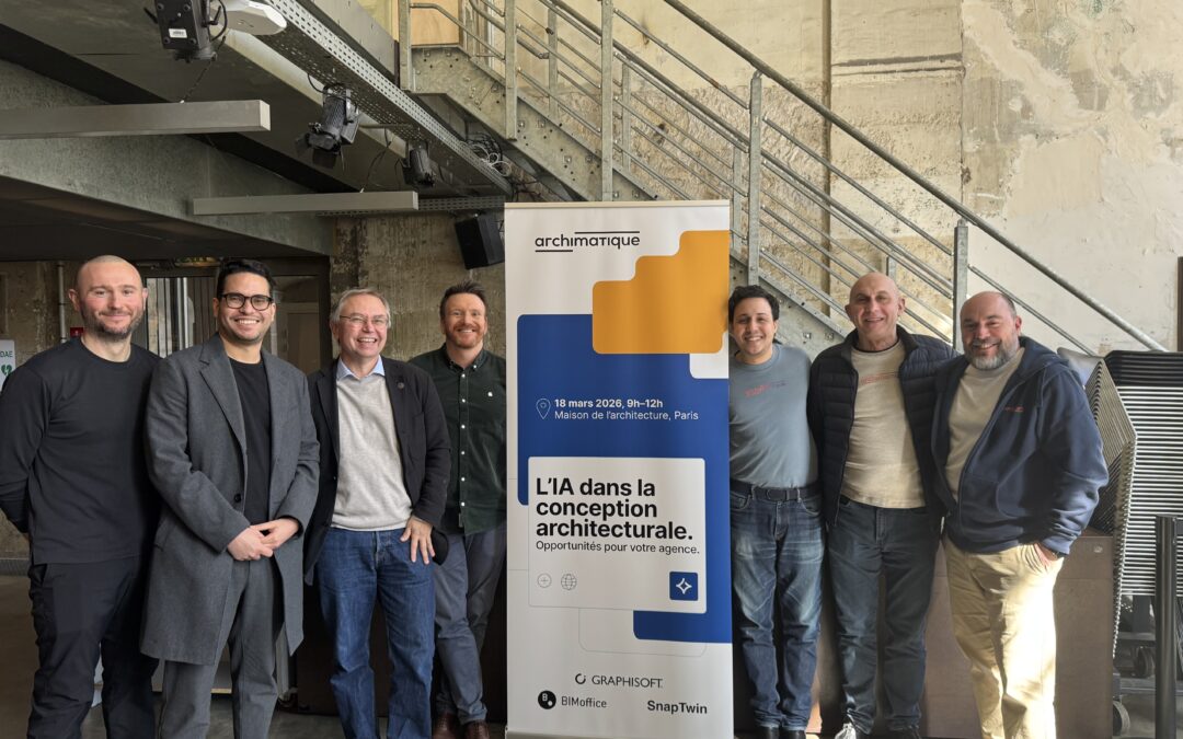 📥 Merci à toutes les personnes présentes lors de notre présentation sur l’IA dans la conception architecturale, organisée le 18 mars à la Maison de l’Architecture à Paris.